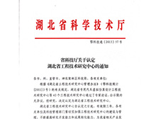 湖北省气体分析仪器仪表工程技术研究中心在我公司成立